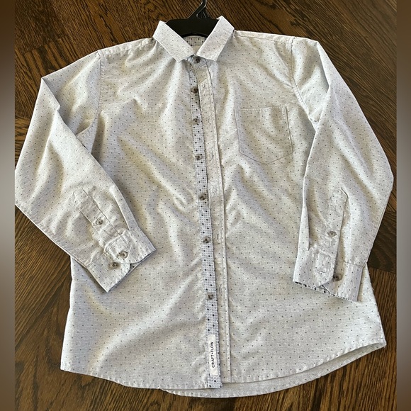 Big boy 14-16 large dress shirt wedding ready two different fun simple patterns - Picture 2 of 9